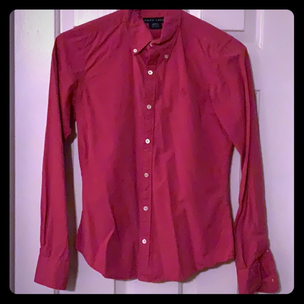 🤗 Ralph Lauren button down sz 2